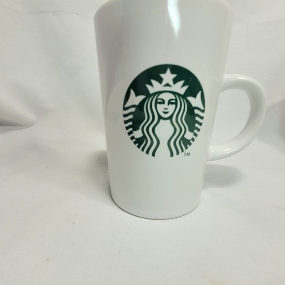Starbuck 2011 Tall White Coffee Mugs 10.6 oz   Set of 2 - Picture 4 of 9